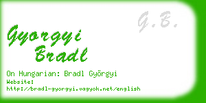 gyorgyi bradl business card